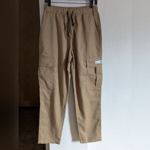 Men's Beige Cargo Pants with Pockets